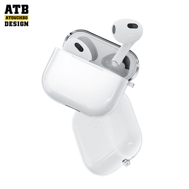 ATB TRANSPARENT TPU BLUETOOTH EARPHONE  PROTECT COVER (SEPARATE WITH HOOK)