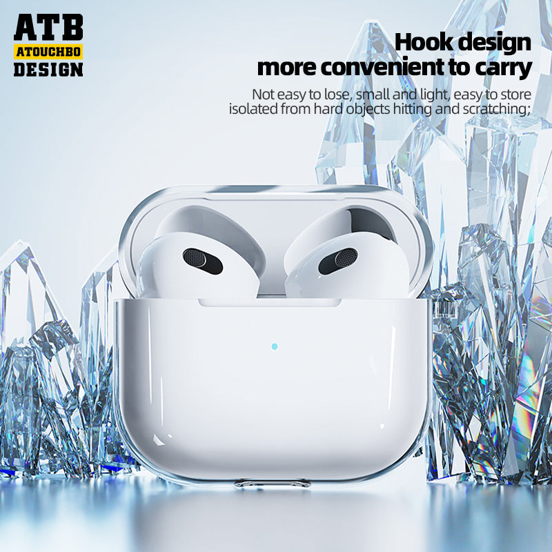 ATB TRANSPARENT TPU BLUETOOTH EARPHONE  PROTECT COVER (SEPARATE WITH HOOK)