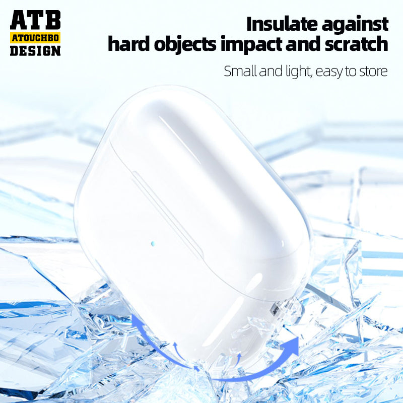 ATB TRANSPARENT TPU BLUETOOTH EARPHONE  PROTECT COVER (SEPARATE WITH HOOK)