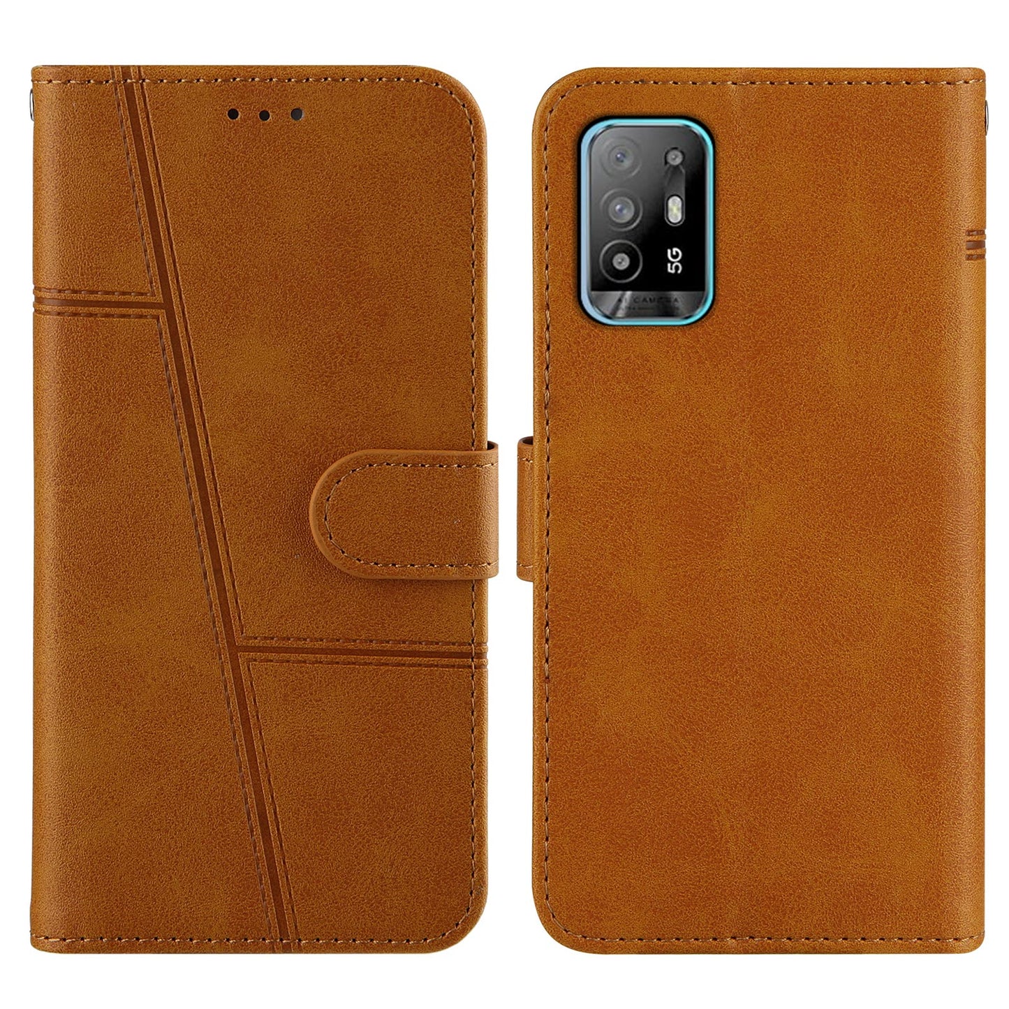 Simple Two-Tone Calfskin Phone Case For TECNO,1010