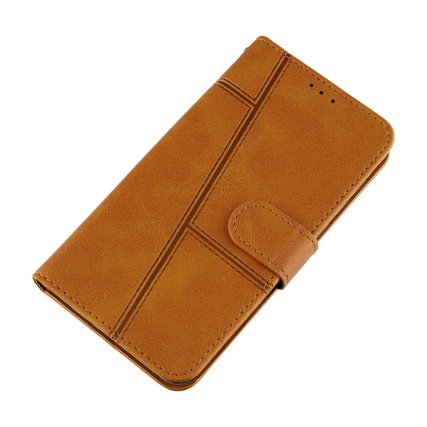 Simple Two-Tone Calfskin Phone Case For Motorola,1010