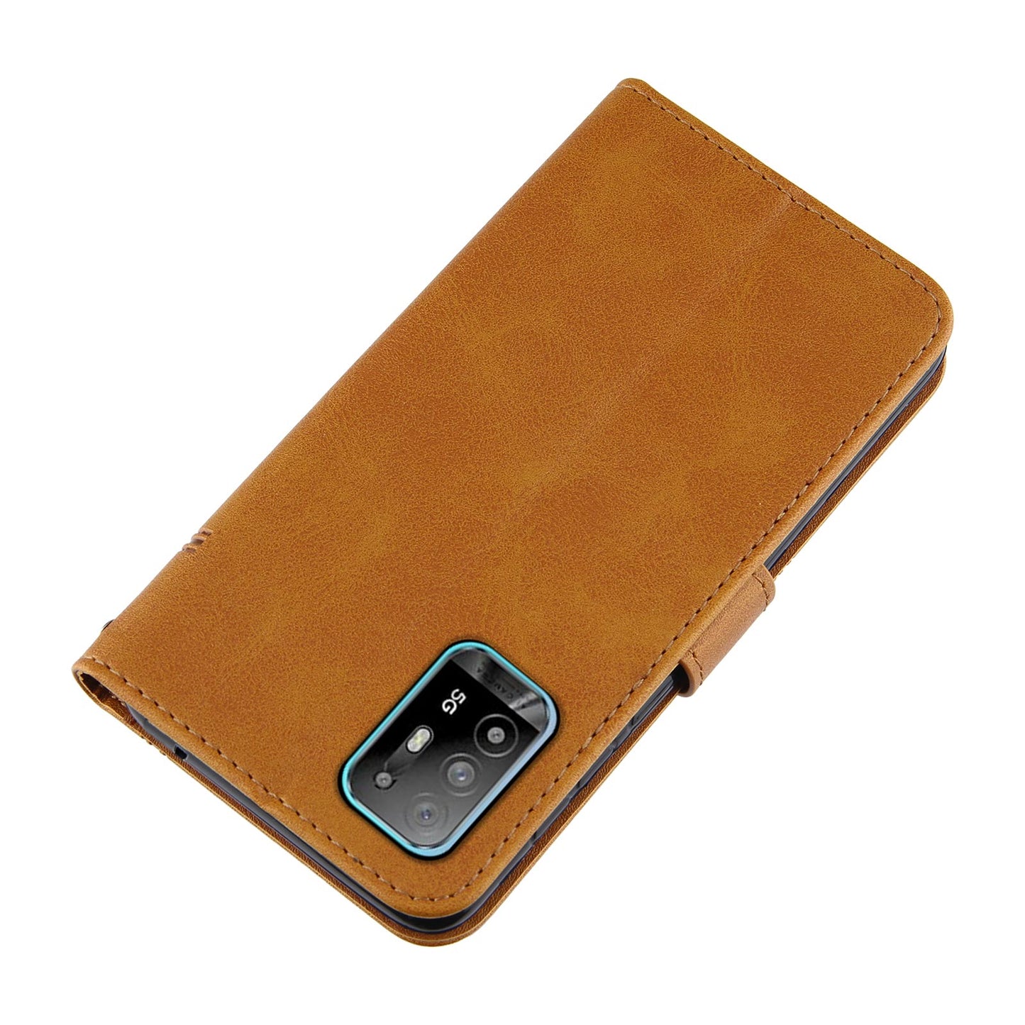 Simple Two-Tone Calfskin Phone Case For Nothing,1010