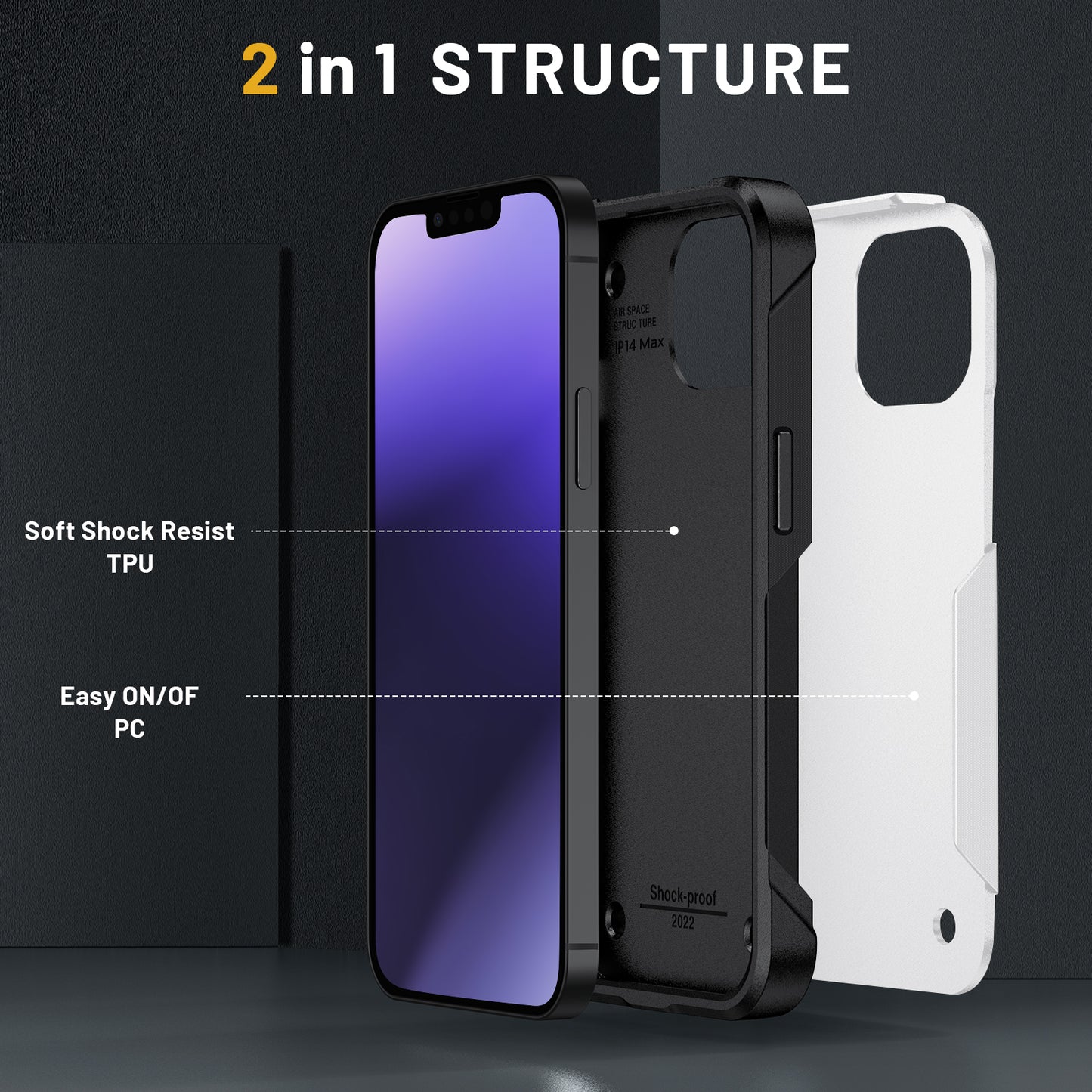 PC+TPU Two-In-One Mobile Phone Case For Xiaomi,60211