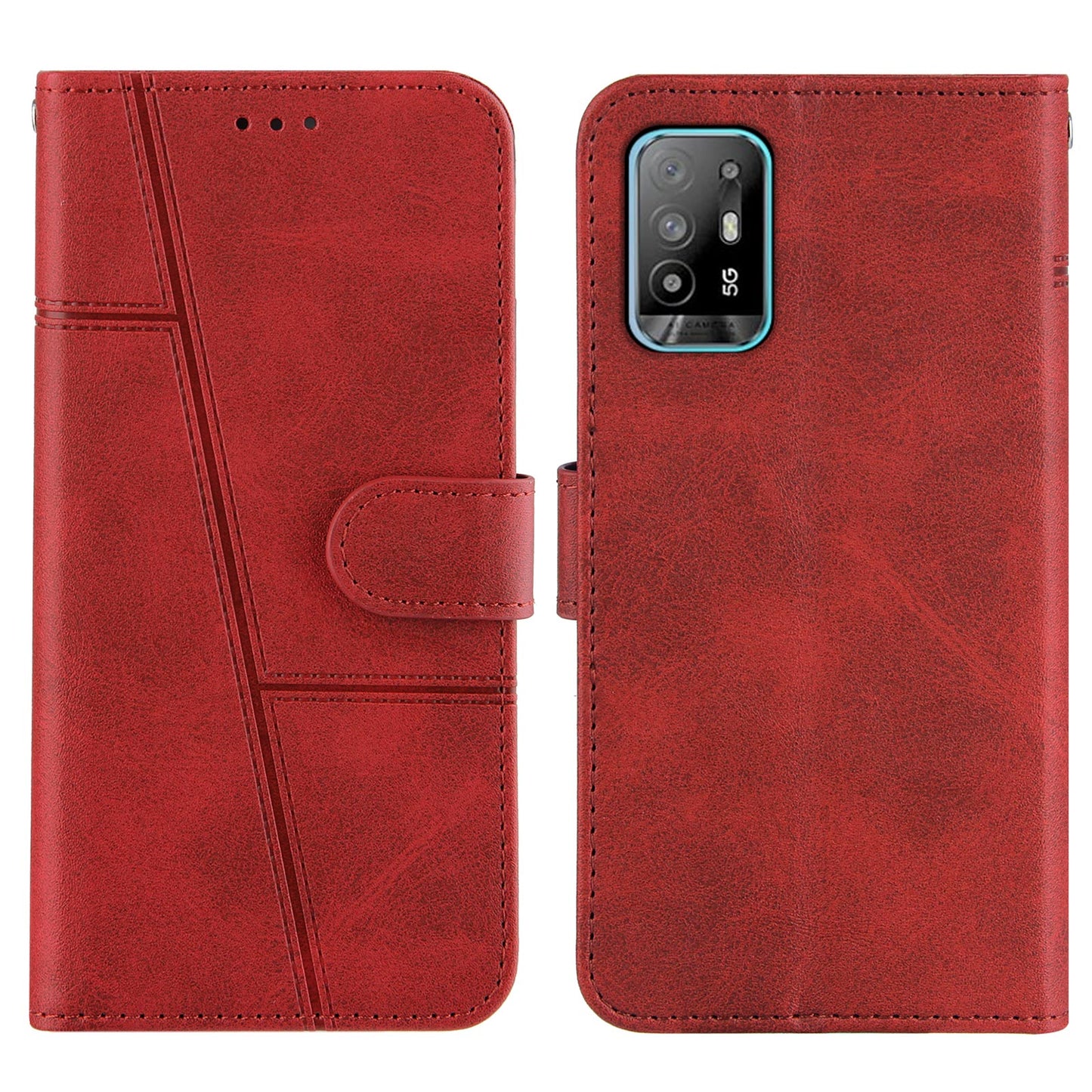 Simple Two-Tone Calfskin Phone Case For TECNO,1010