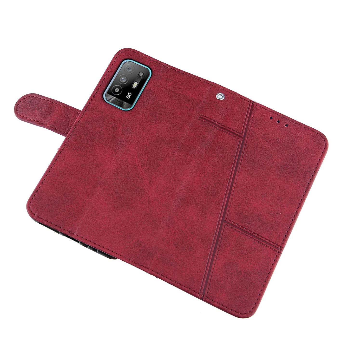 Simple Two-Tone Calfskin Phone Case For Xiaomi,1010