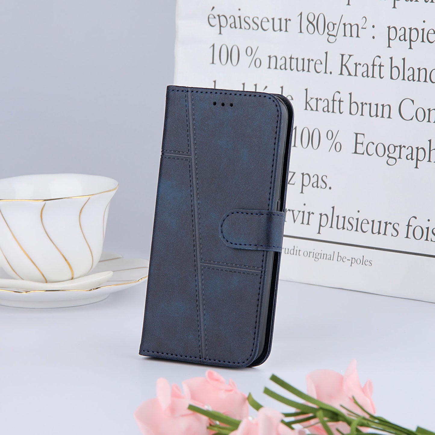 Simple Two-Tone Calfskin Phone Case For Xiaomi,1010