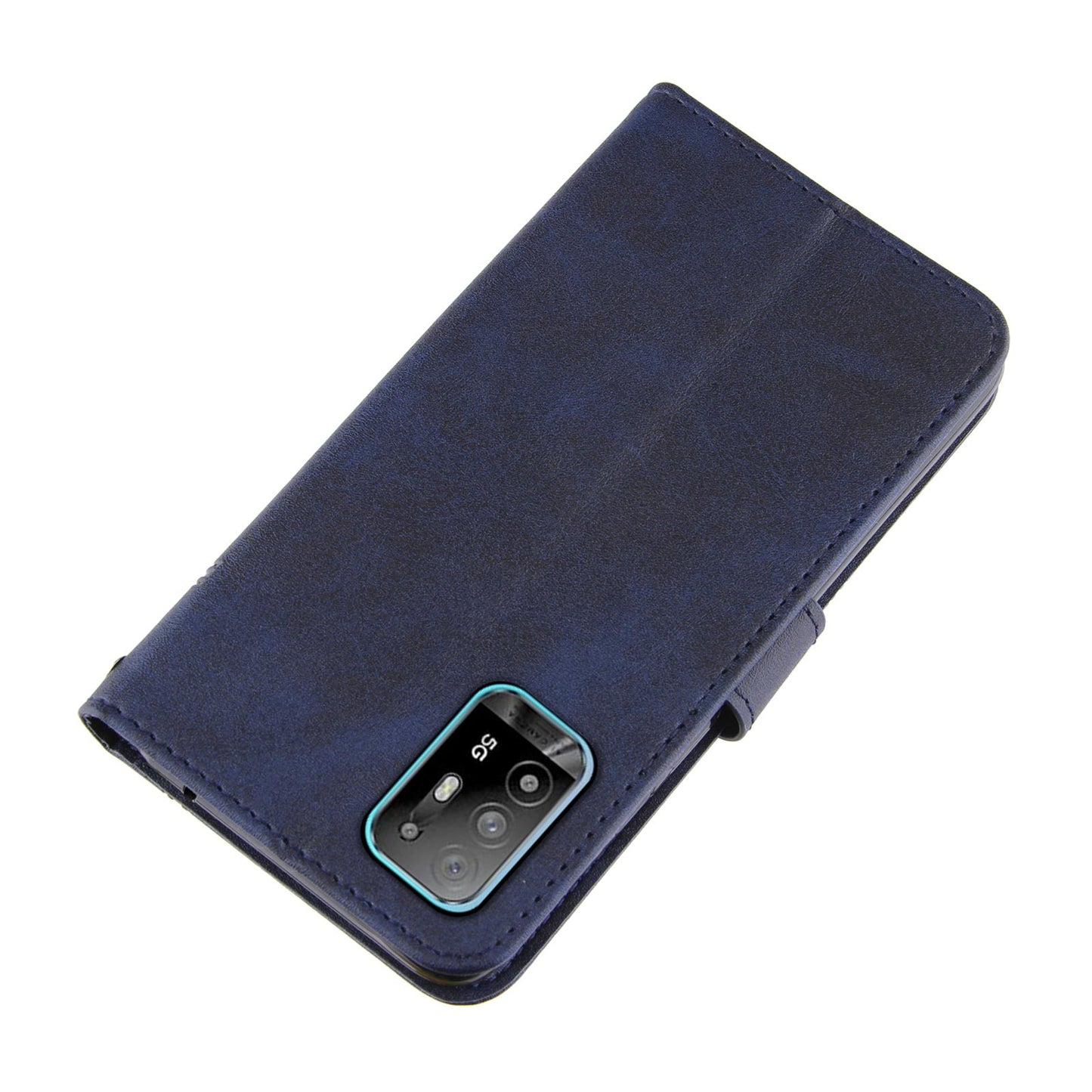 Simple Two-Tone Calfskin Phone Case For Oppo,1010