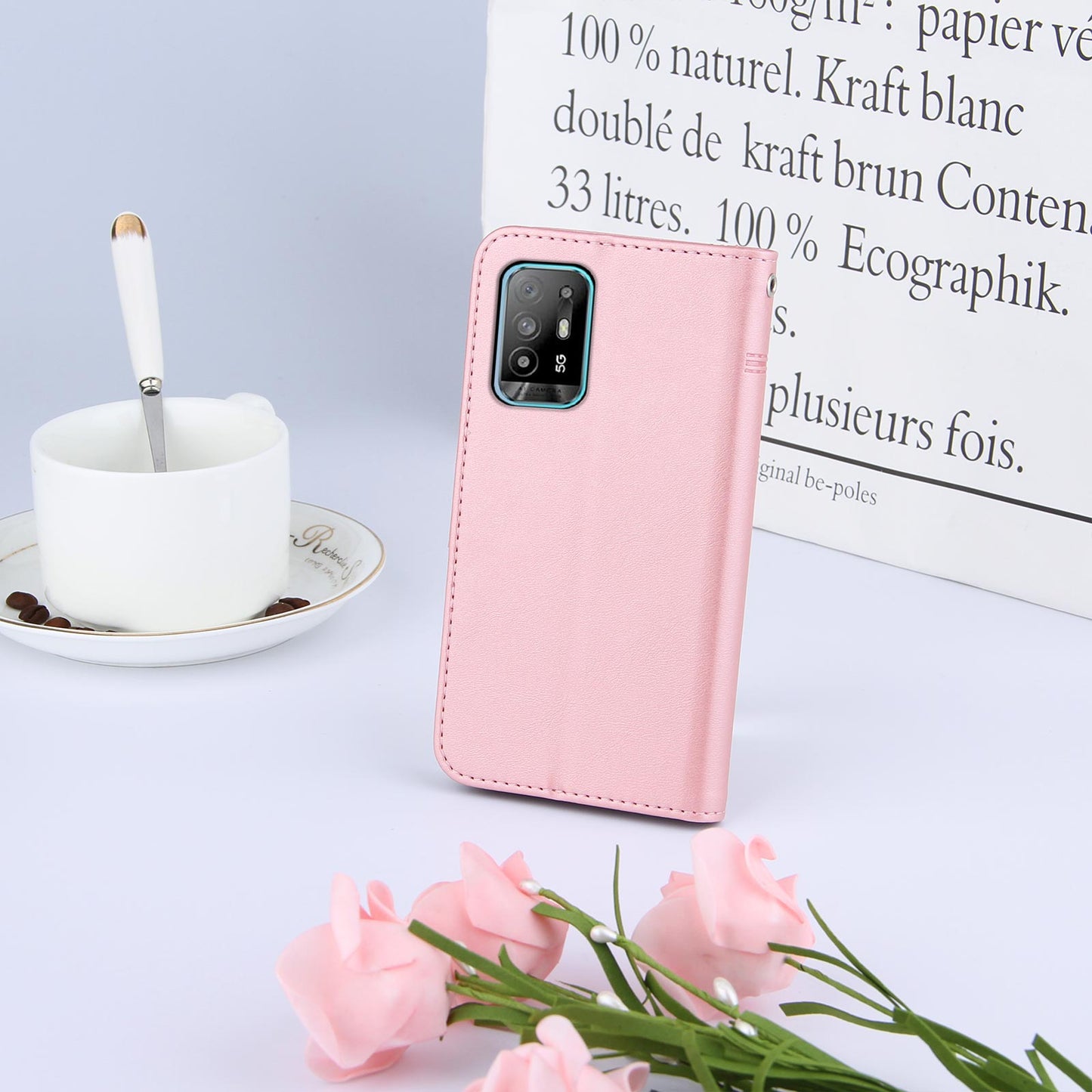 Simple Two-Tone Calfskin Phone Case For Xiaomi,1010