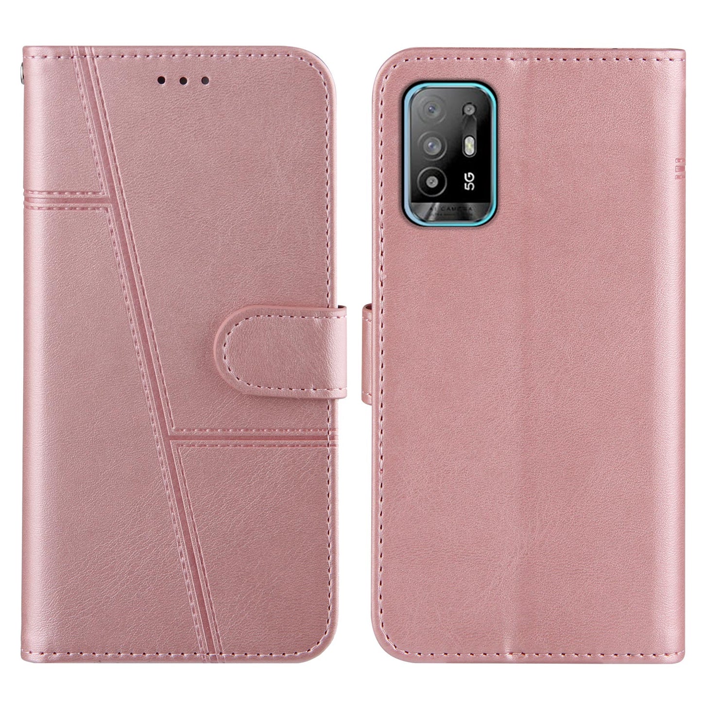 Simple Two-Tone Calfskin Phone Case For TECNO,1010