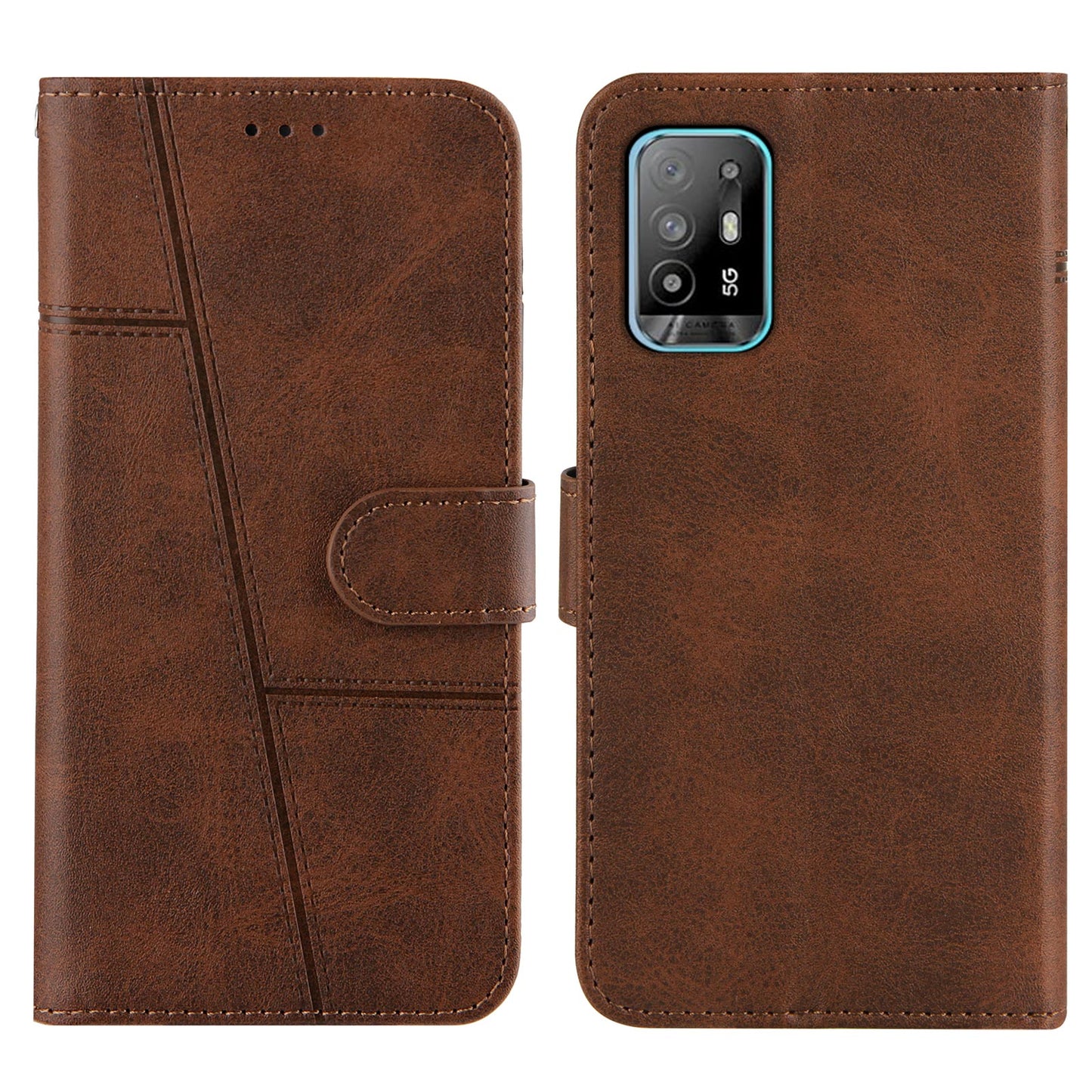 Simple Two-Tone Calfskin Phone Case For Motorola,1010