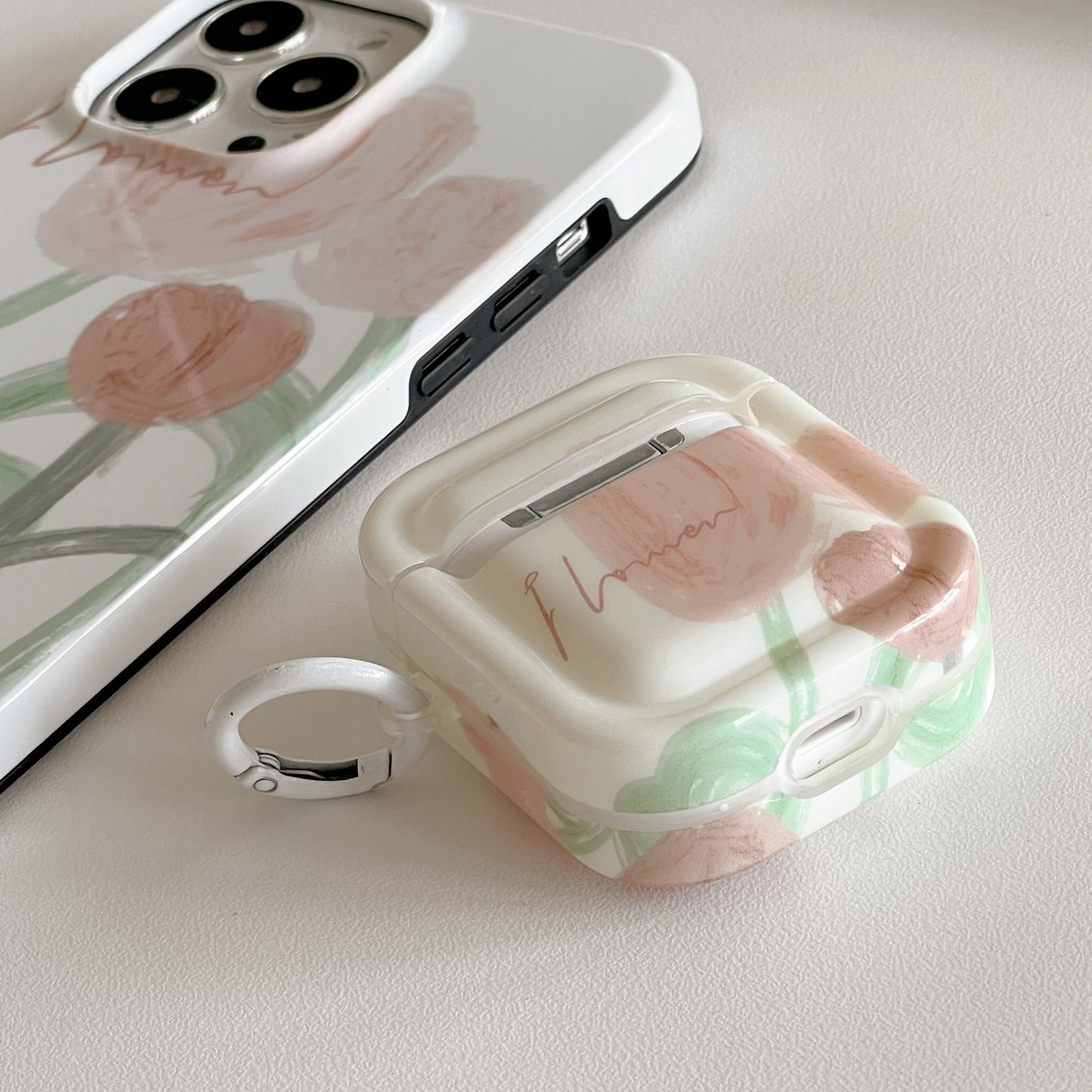 Rose Graffiti Airpod Case