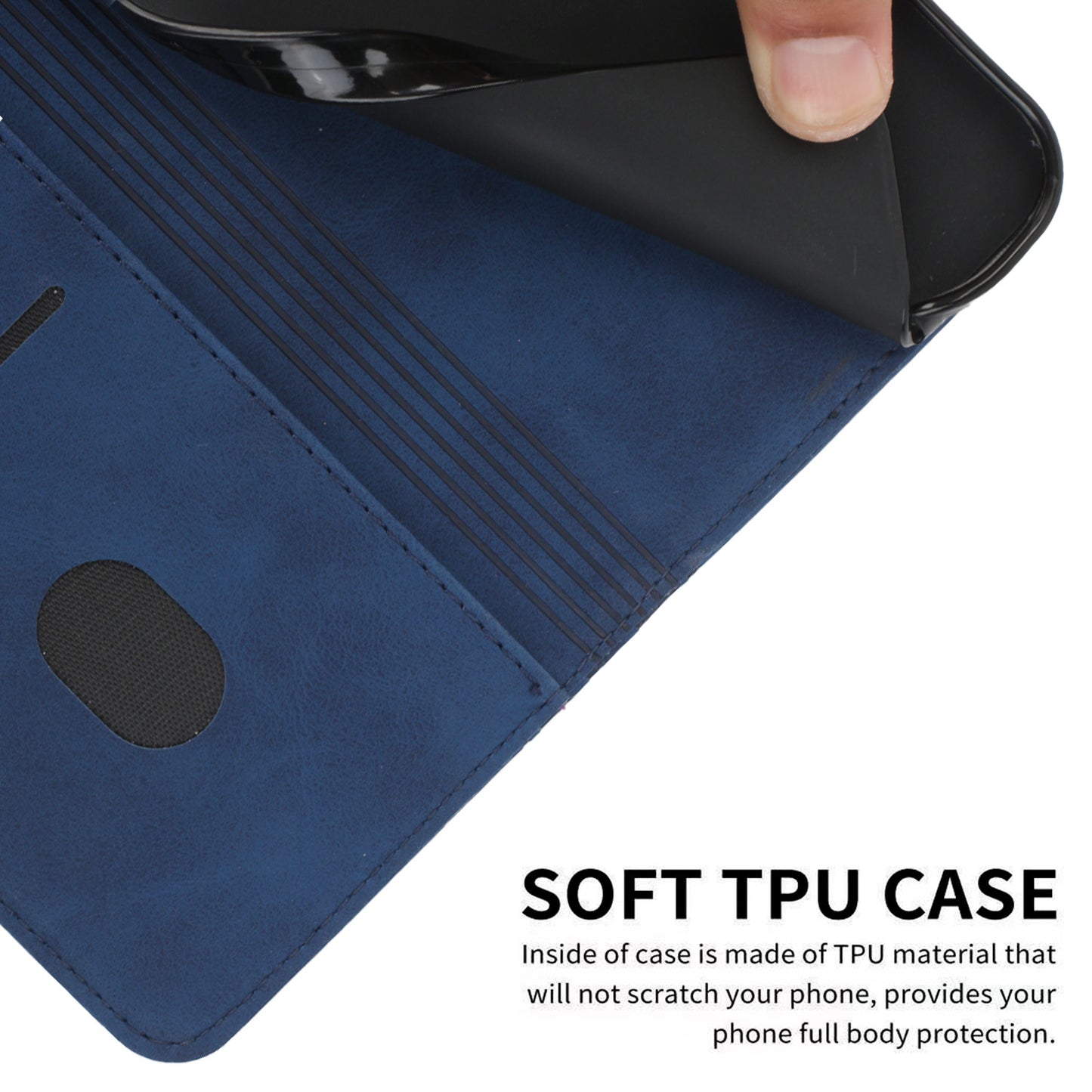 Strong Magnetic Suction Leather Phone Case For Sony,1011