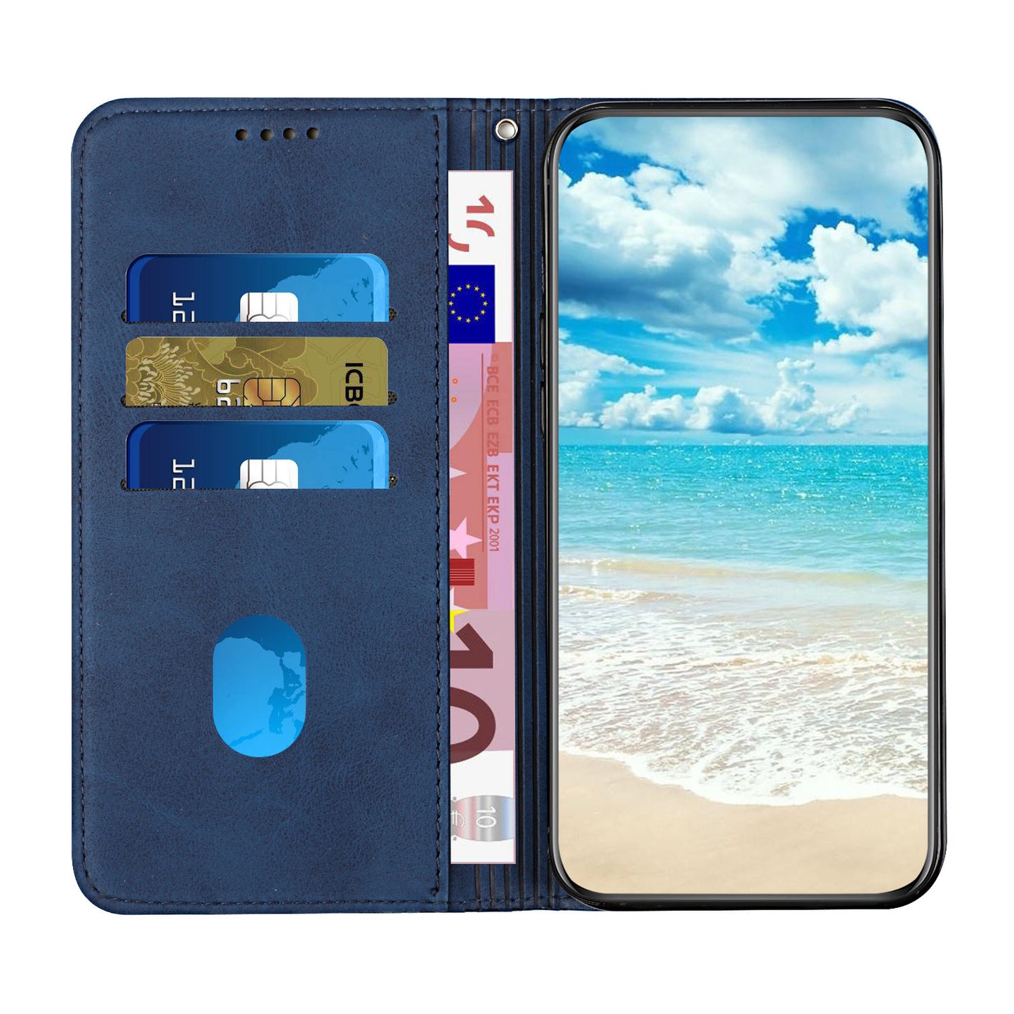 Strong Magnetic Suction Leather Phone Case For Sony,1011