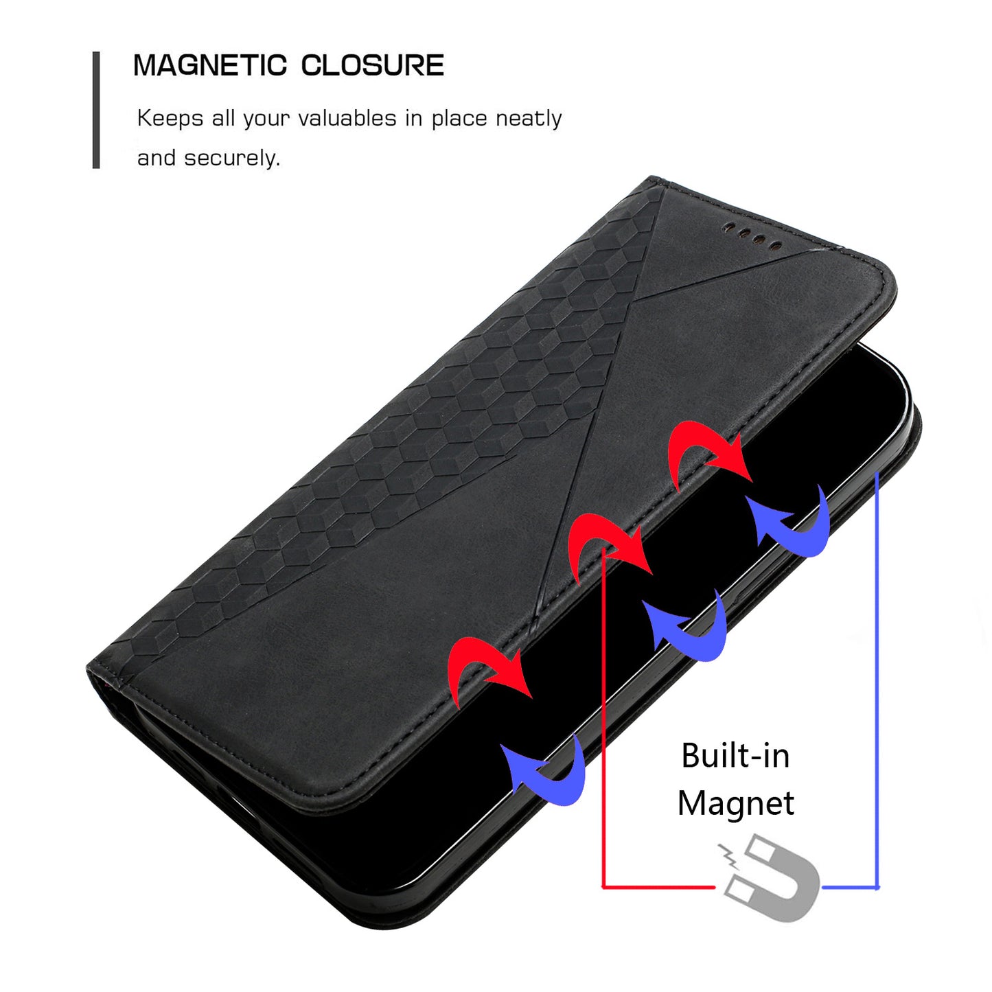 Strong Magnetic Suction Leather Phone Case For Infinix,1011