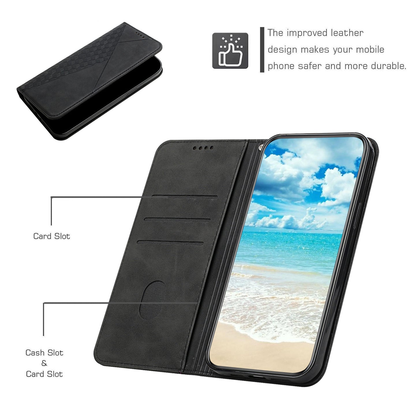 Strong Magnetic Suction Leather Case For Xiaomi,1011