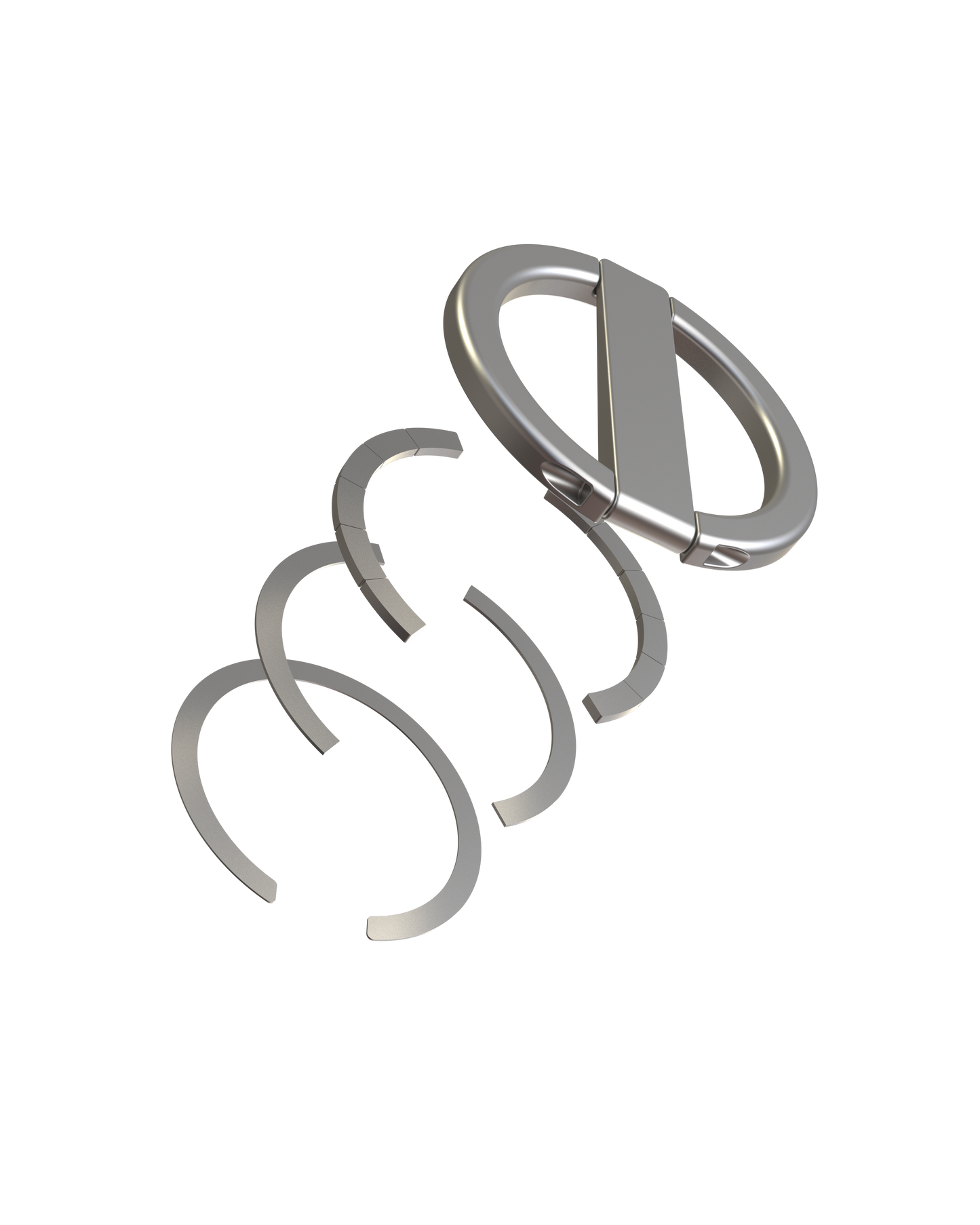 Folding metal Cell Phone Grip Holder Collapsible Phone support Uv Process Custom Phone Ring Removable