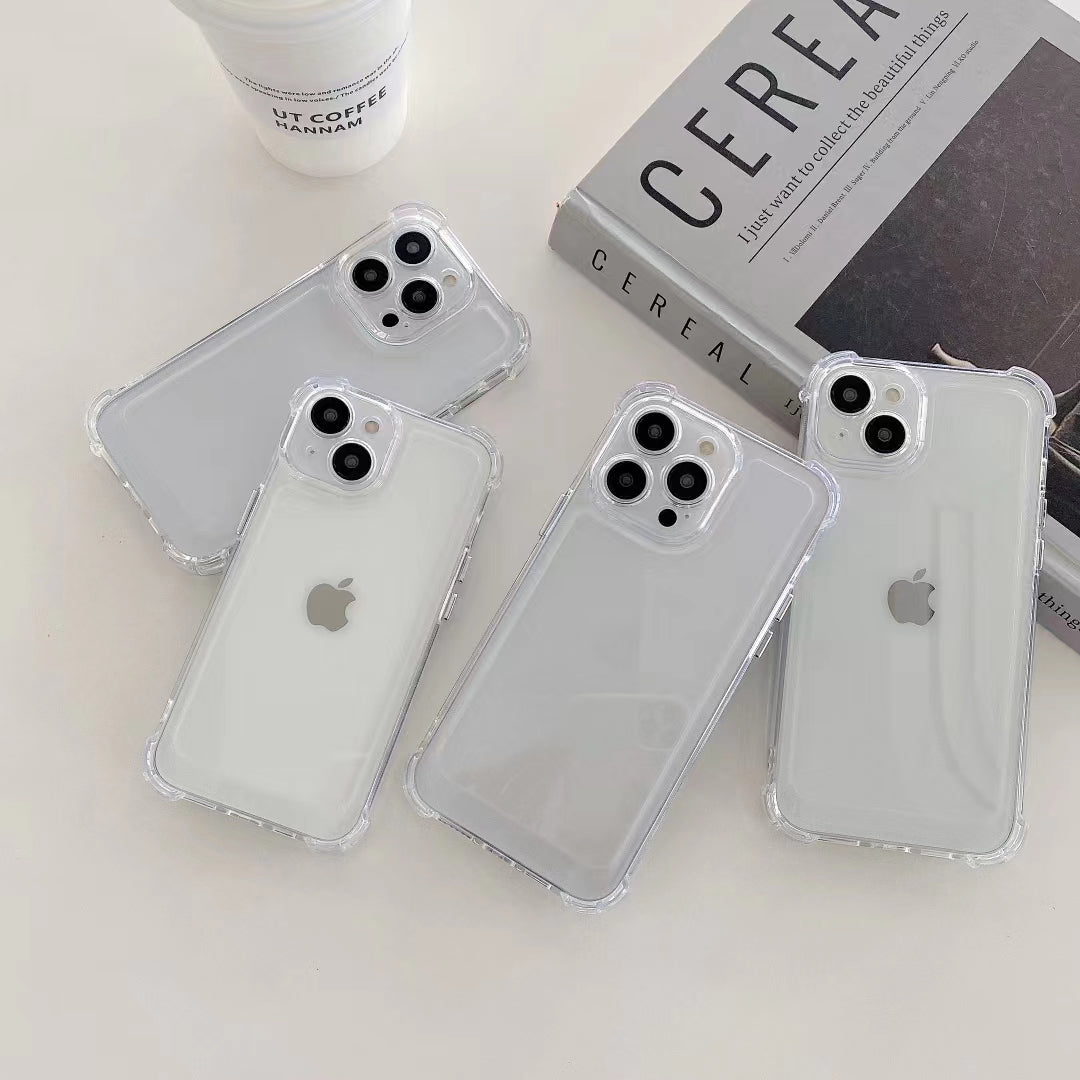 Custom Premium Personalized Soft Case With Four Corners For iphone 13 Transparent Cover For iphone 14 pro max TPU Clear Case