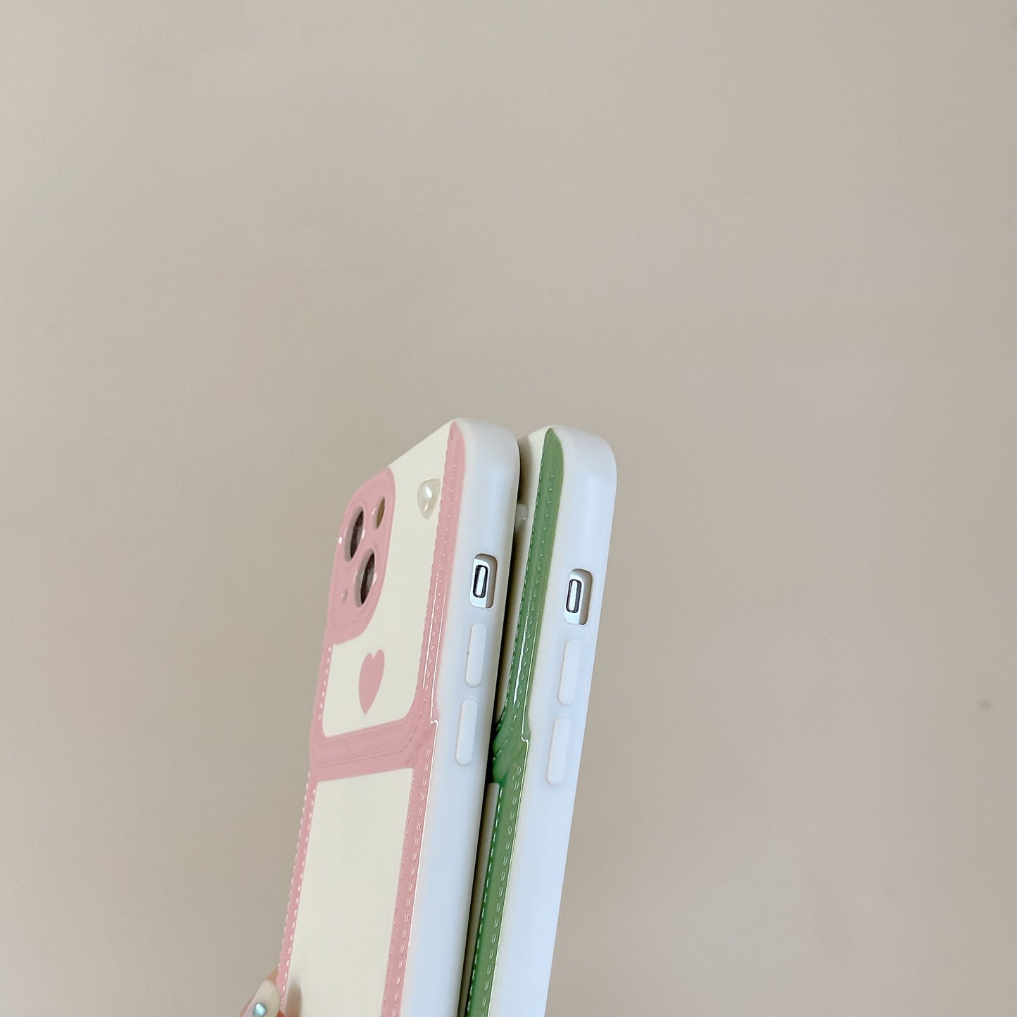 Girl'S Choice Pink Heart Blue Sky With Fine Hole Phone Case For Iphone X Xr Xs Max 12 13 Pro 11 Premium Shock Proof Case