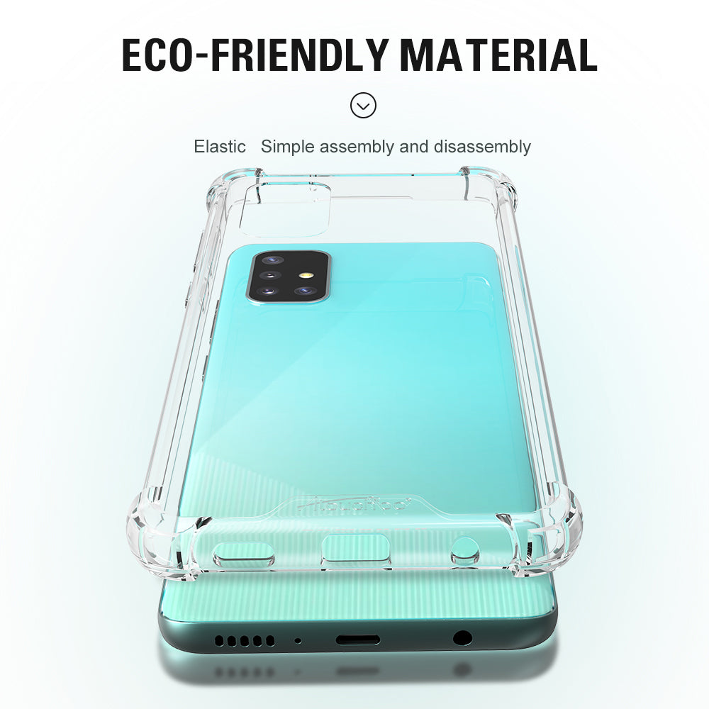 Atouchbo For SamSung A51 Case Clear Mobile Back Cover for SamSung Galaxy A51 Phone Cover Phone Case TPU PC Mobile Case