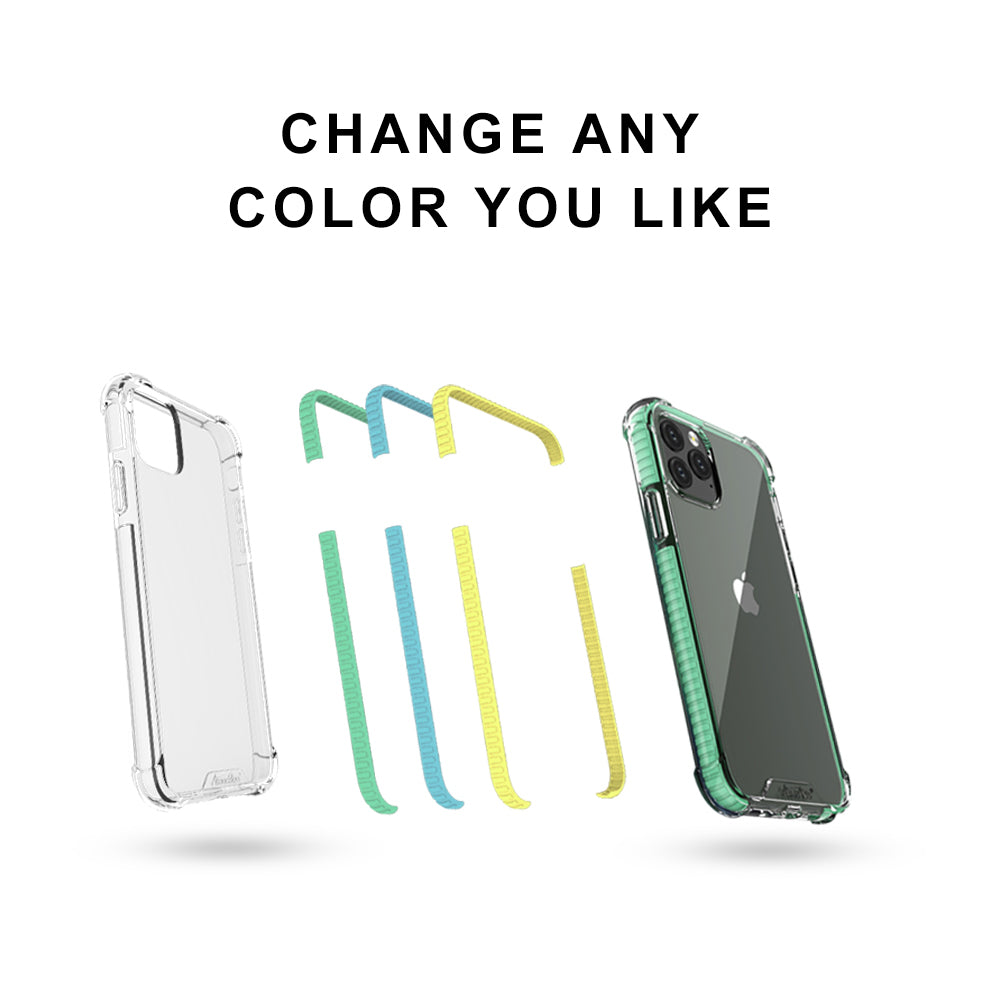 Atouchbo DIY Color Changing Clear Phone Case for iPhone 11 Pro Max XS XR SE2 8 7 Plus Back Cover 1.5mm Thickness Shockproof Phone Cover