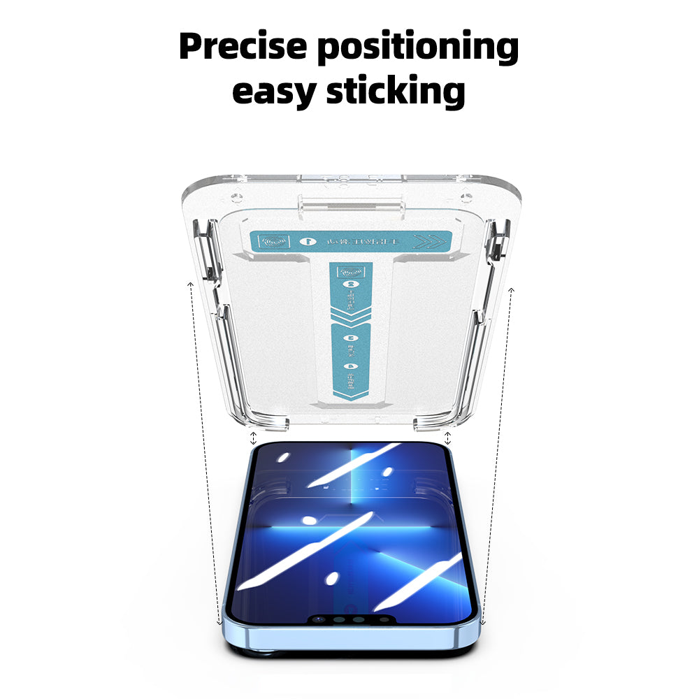 Easy To Install Mobile Phone Accessories High Aluminum Tempered Glass With Installation Tool For Iphone Privacy Screen Protector
