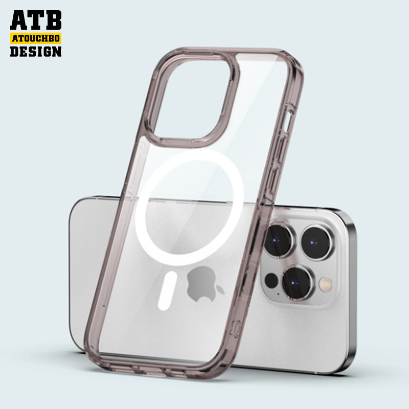 ATB Aurora Series high transparent phone case magnetic phone case for iPhone 13 14 pro
