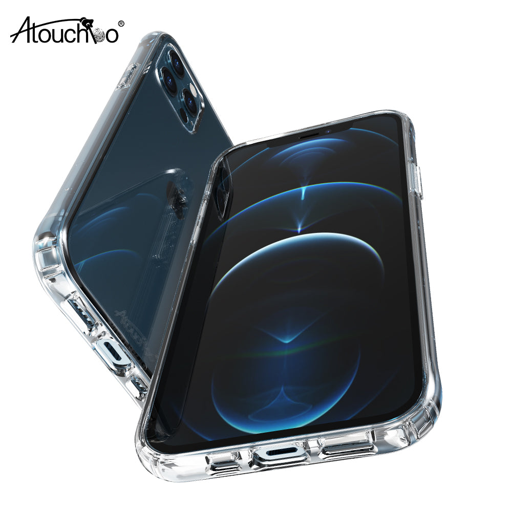 Atouchbo Shockproof Drop Protection Phone Case Crystal Clear Anti-scratch Phone Cover for Iphone 12 Pro Case Phonecase Armor