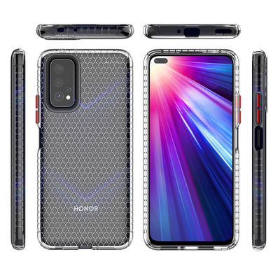 Atouchbo TPU Honeycomb Phone Case Back Cover for Honor V30