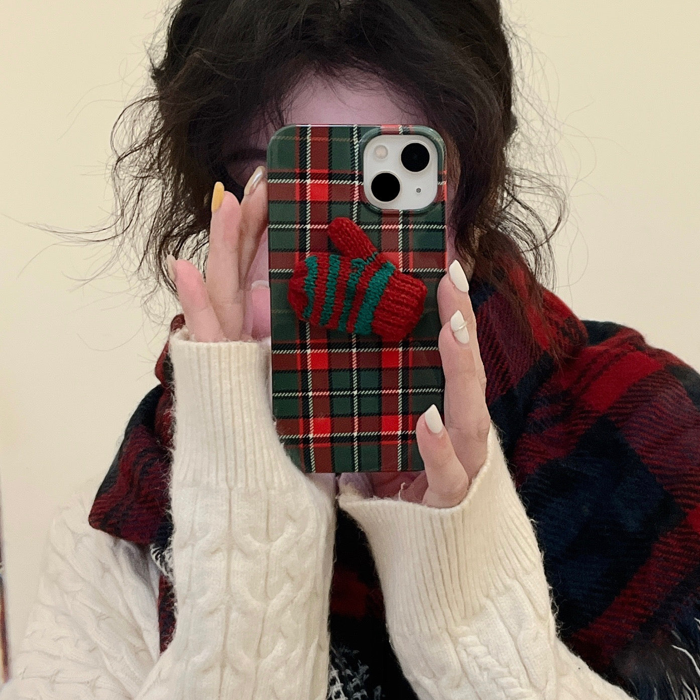 New Fashion Vintage Plaid Small Phone Case candy colorful shockproof cute phone case for iPhone 14
