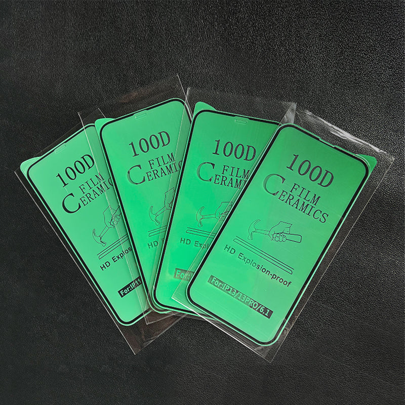 Wholesale 100D mobile phone high transparent nano ceramic film screen protector for iphone 11 12 13 14 pro max