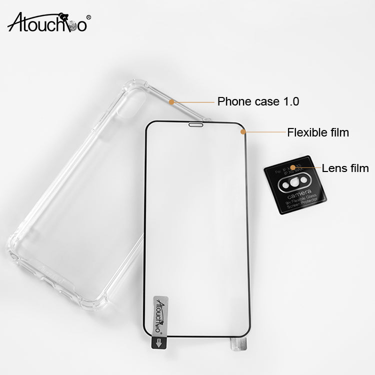 3 in 1 Anti Shock Set Protective Many Models Available Phone Case and Protector for iPhone X XS Max XR 11 Pro Max 12 Pro 12 Mini