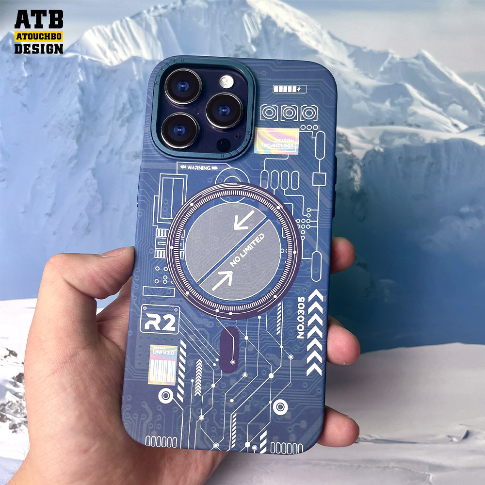ATB Luxury TPU Cover Magnetic With Camera Protector For Magsafe Wireless Charger Phone Case For Iphone 14 15 Pro Max