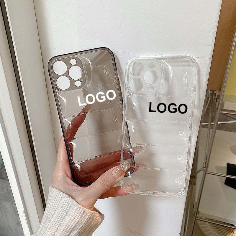 Fashion Custom Soft Touch Puffer Down Jacket Phone Case Cover for iPhone 14 13 12 11 Pro Max X XR XS