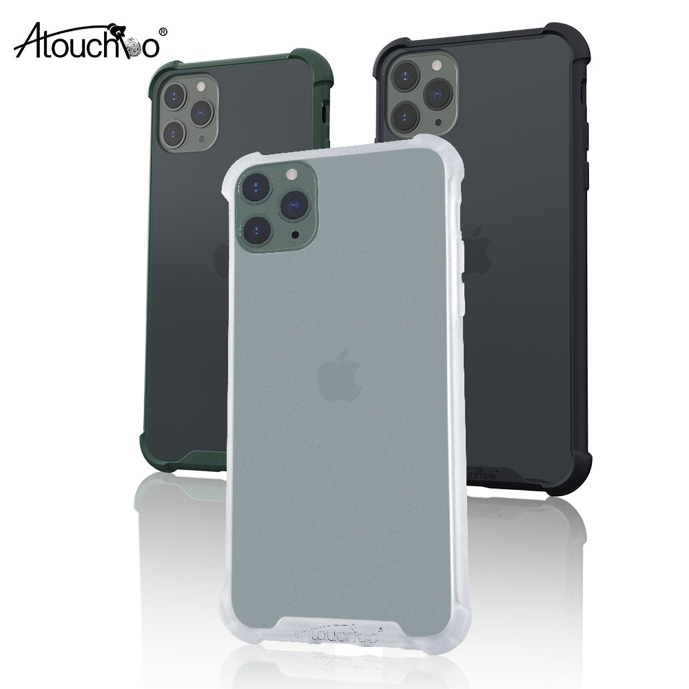 Atouchbo Translucent Skin Friendly Shockproof Phone Case for iPhone X XS XR XS Max 11 Pro 11 8 Plus 11 Pro Max Back Cover
