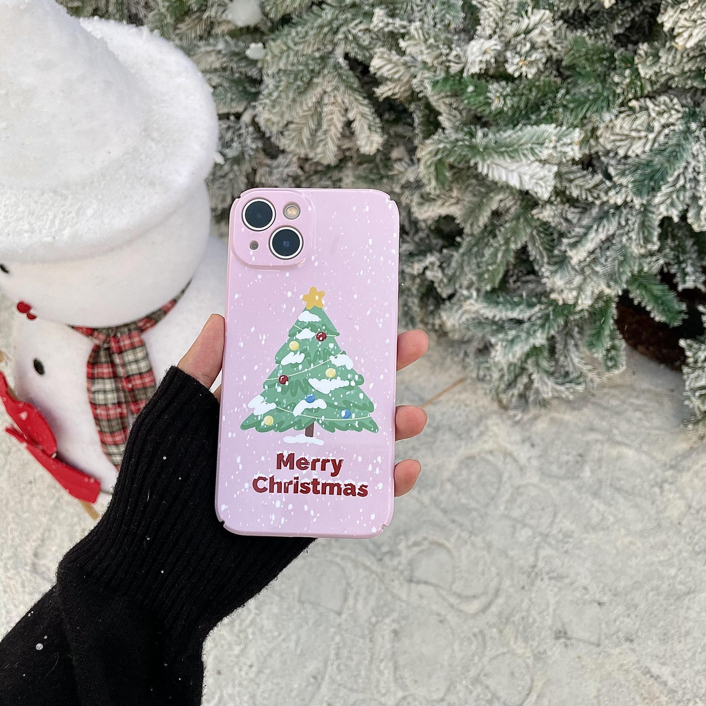 Christmas tree mobile phone case OEM/ODM Christmas phone case for iPhone 14 13 12 11