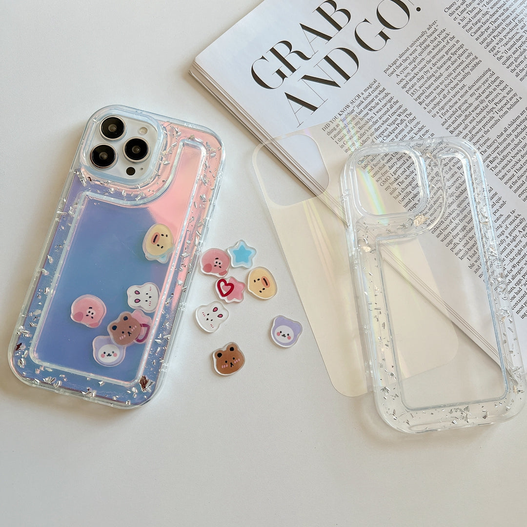 OEM ODM Luxury Laser Aurora Cute Custom Mobile Phone Case For Iphone 11 12 13 14 Mobile Cover