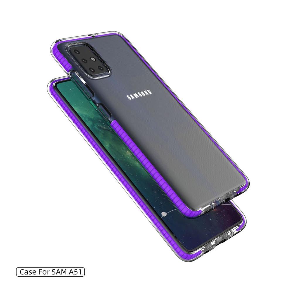 Soft Shockproof TPU TPE Clear Bumper Phone Case for Samsung A51 New Cover Mobile Phone Case Cover