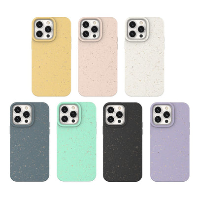 Hot Sale candy color case cover Shockproof Bumper Wheat straw Phone Case for iphone 14 max