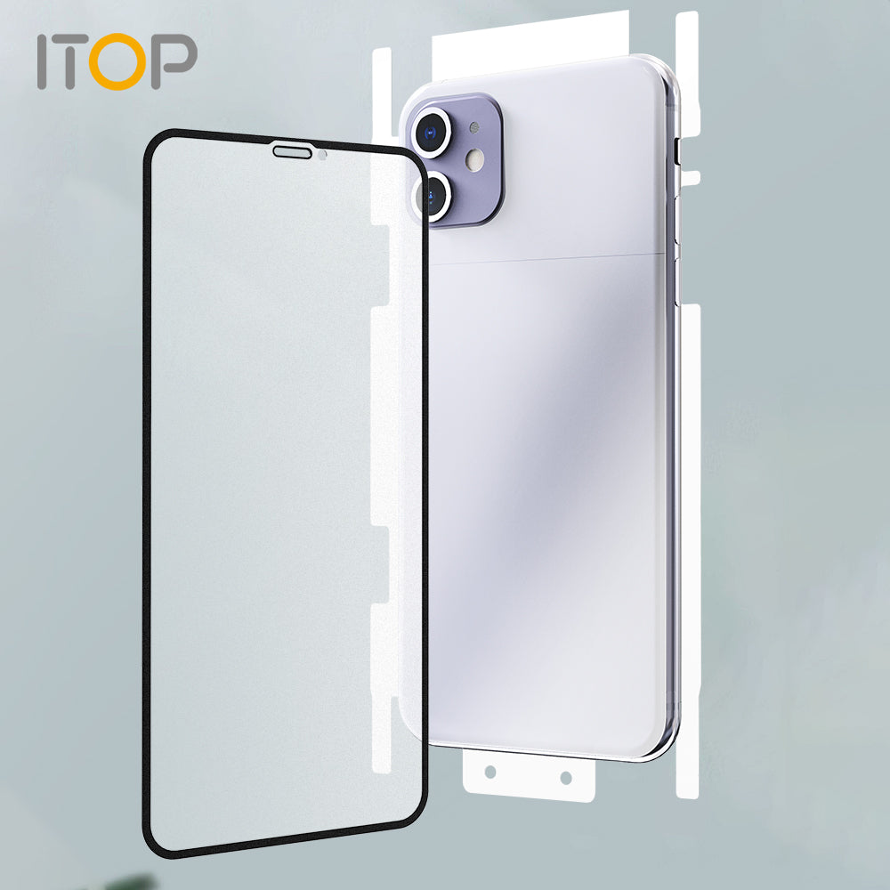 ITOP Anti-Fingerprint Matte Premium Cell Phone Protective Glass Mobile Phone Screen Protector for iPhone 11 Pro Max 11 XS Max 12