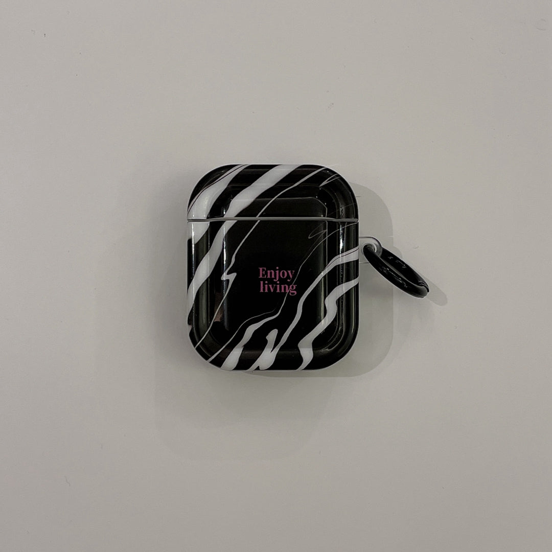 Fashion hot selling phone case 2023 new design 2 in 1 black and white splash ink mobile phone case