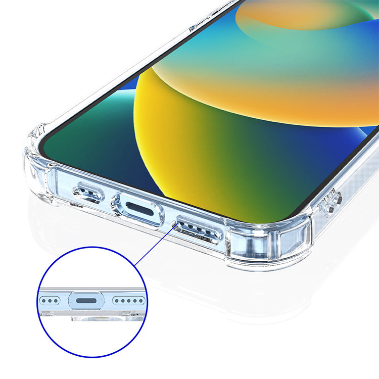 New fashion soft Anti-knock Shockproof Clear Transparent Phone Case Back Cover for iphone 14