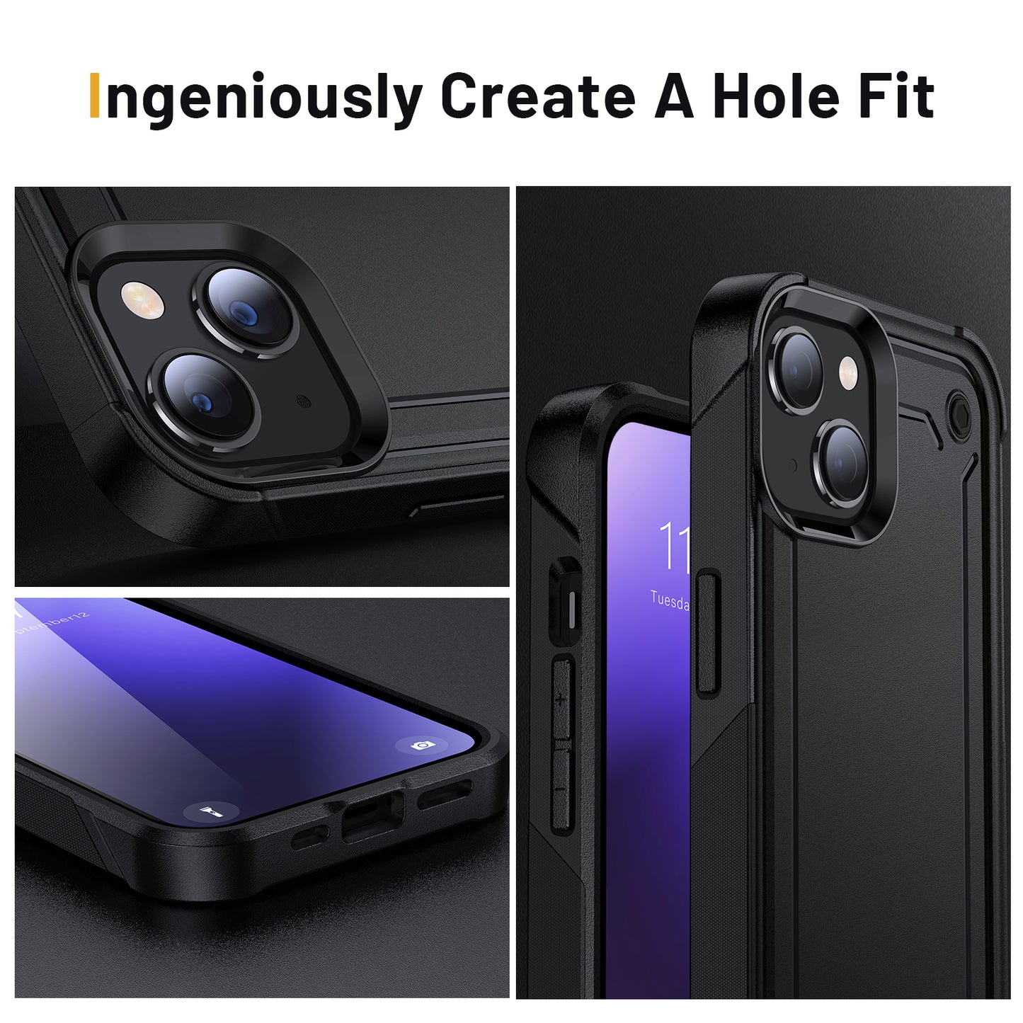 Drop resistance shock proof phone case rubber Protective mobile phone case for iphone 14 max