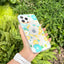 Flower Design Transparent Women Girls Print Acrylic Clear Case Wireless Charging Magnetic Phone Case For Iphone 13 12 11 Cover