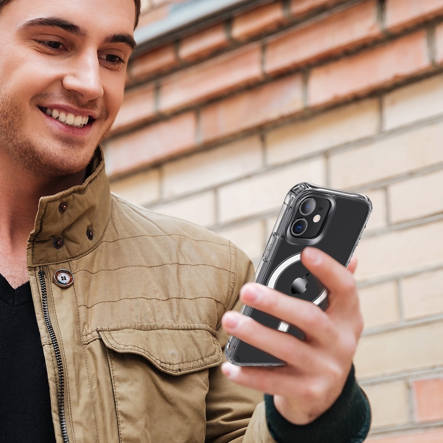 Bestsellers Clear Transparent Airbag Case Magnetic Patch phone case for iphone 14 max