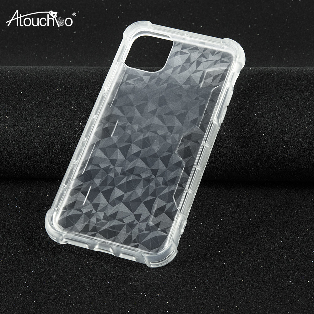 Atouchbo Top Quality 3D Unique Rugged Shockproof TPU PC Diamond Armor Phone Case for iPhone 11 Pro