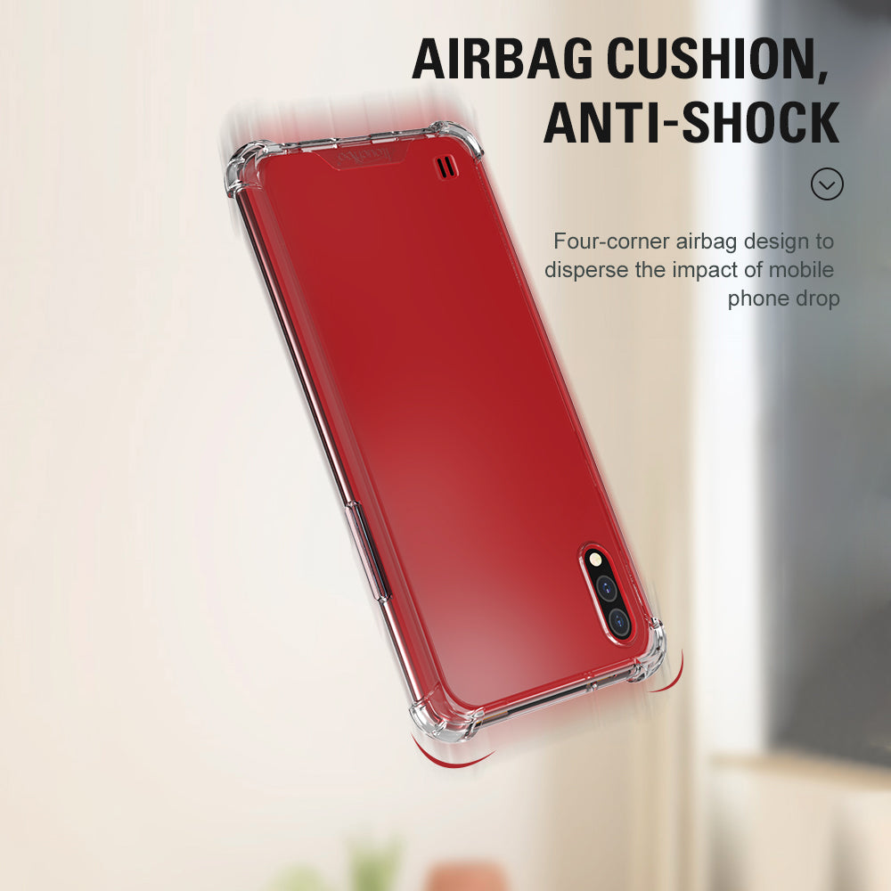 Atouchbo Shockproof Durable Phone Case for Samsung Galaxy A01 Case Transparent Cell Phone Cover A21 A51 A71