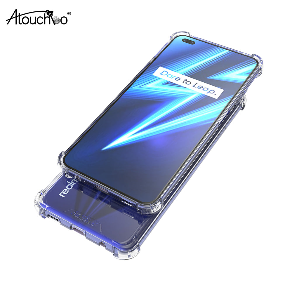 Atouchbo Clear Anti-Shock Phone Case for Realme 6 Pro 5 3 Transparent Back Cover for OPPO A92/A72/A52 Realme X2 Pro/Ace XT/X2