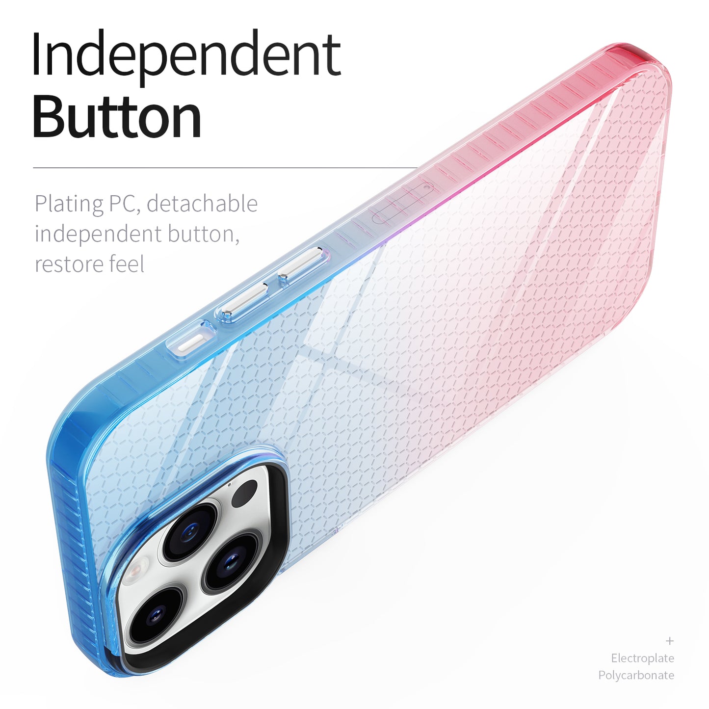 gradient rainbow phone case transparent mirror hard pc back phone cover for iphone 11 pro max