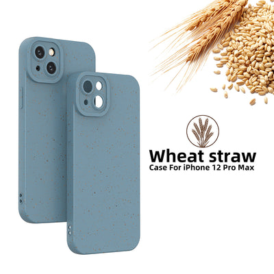 Eco friendly Colorful case mobile phone shell shockproof Wheat straw case for iphone 14