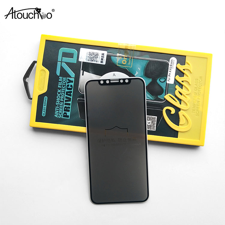 Atouchbo Full Cover Anti Spy Peep Privacy Screen Protector for iPhone X XS MAX XR 11 Pro Max 12 6 6S 7 8 Plus 9H Tempered Glass